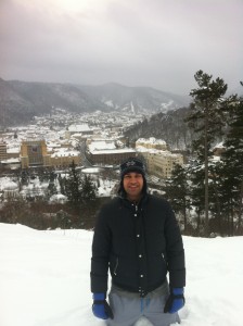 vistas desde la fortaleza de Rasnov en Rumania